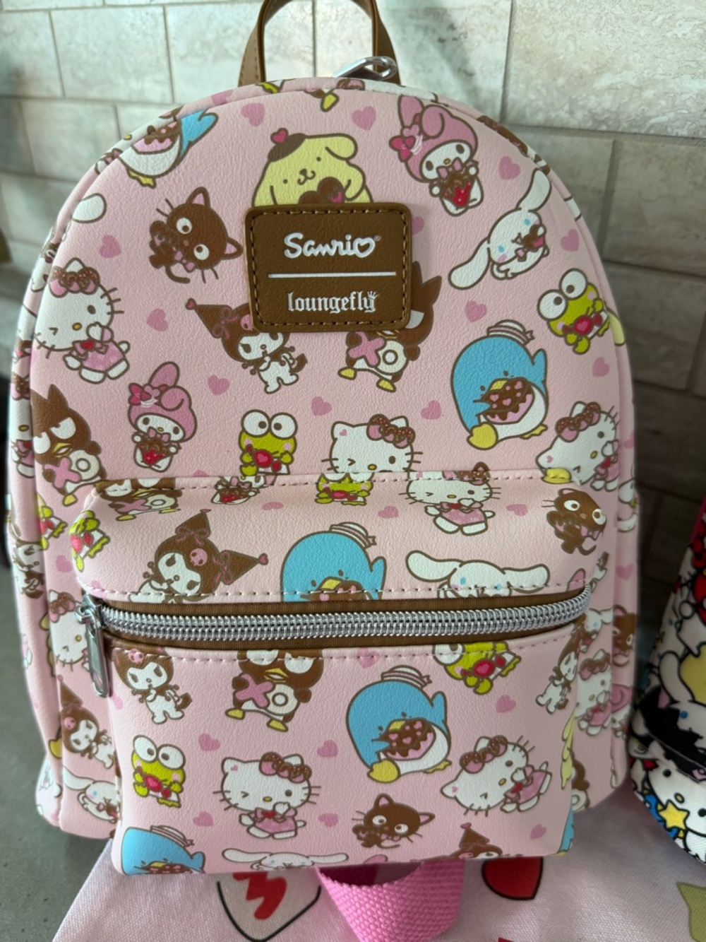 Loungefly Pink Hello Kitty and friends backpack purse